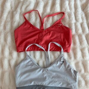 Gymshark Red and Gray Sports Bras Medium Support